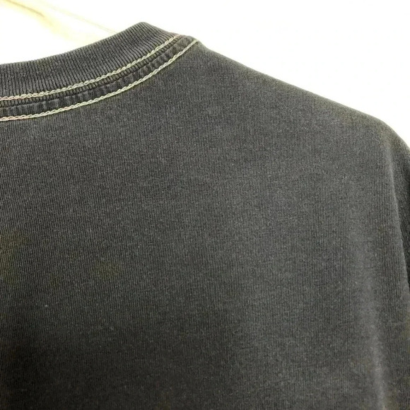 Roots T-Shirt Blue With  Maple Leaf Size Large - Picture 14 of 16